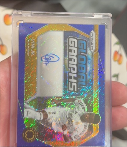 2025 Panini Prizm Global Graphs #GG-VJ Vinicius Jr. — front