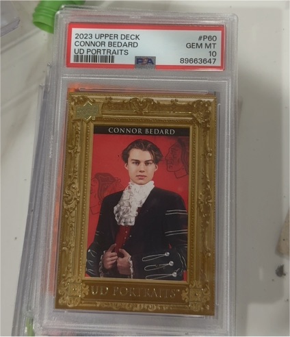 2023 Upper Deck UD Portraits #P60 Connor Bedard — front