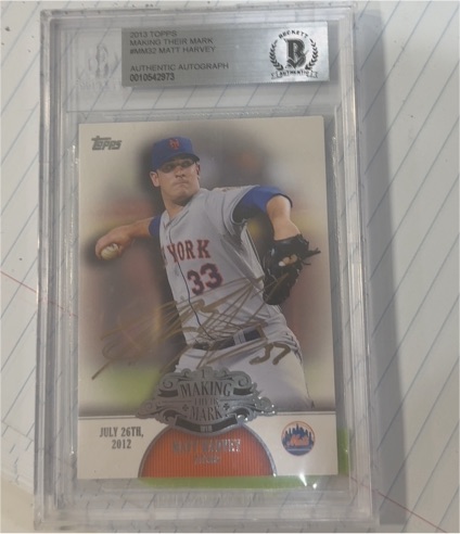 2013 Topps Making Their Mark #MM32 Matt Harvey — front