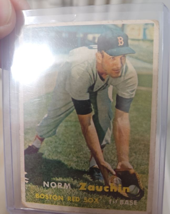 1957 Topps #372 Norm Zauchin — front