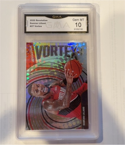 2020 Panini Revolution #27 Damian Lillard Vortex — front