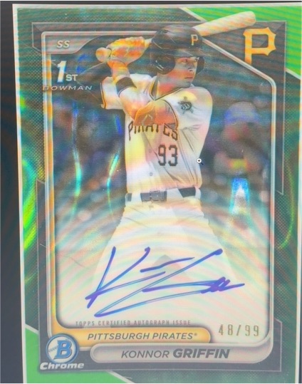 2024 Bowman Chrome #48 Konnor Griffin — front
