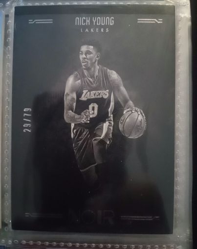 2016-17 Panini Noir #29 Nick Young — front