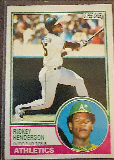 1983 Topps #180 Rickey Henderson — front