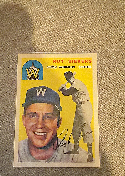 1954 Topps #245 Roy Sievers — front
