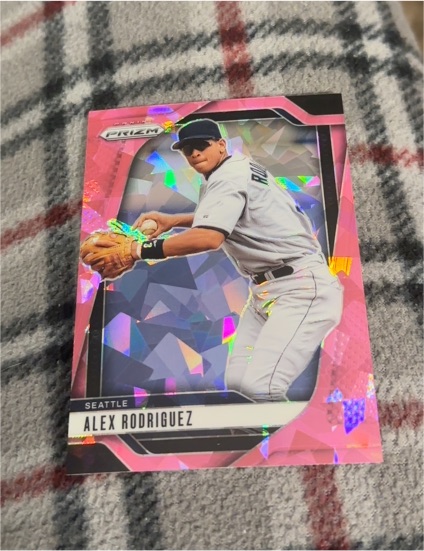 2025 Panini Prizm Alex Rodriguez Pink Ice Prizm — front