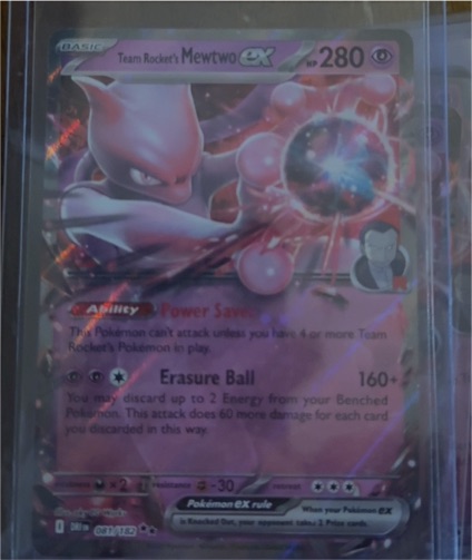 2015 Pokémon TCG Team Rocket's Mewtwo ex #081/182 — front