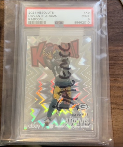 2021 Panini Absolute #K9 Davante Adams Kaboom! — front
