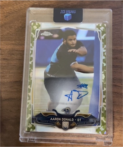 2014 Topps Chrome #175 Aaron Donald Rookie Autograph — front