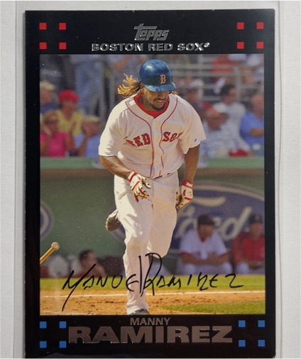 2007 Topps #315 Manny Ramirez Boston Red Sox — front