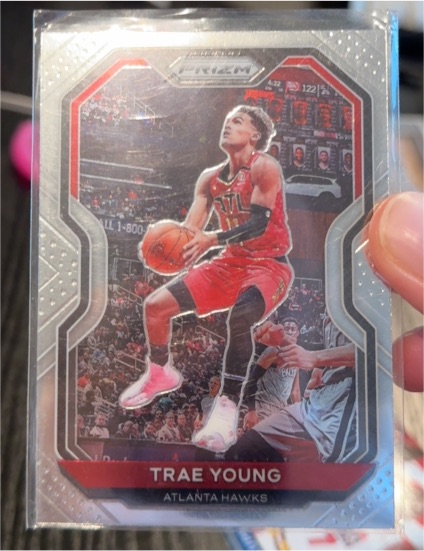 2020-21 Panini Prizm #64 Trae Young — front