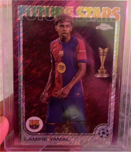2024-25 Topps Chrome UEFA Club Competitions #27 Lamine Yamal Future Stars — front
