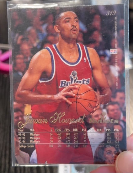 1994-95 Flair #319 Juwan Howard — front