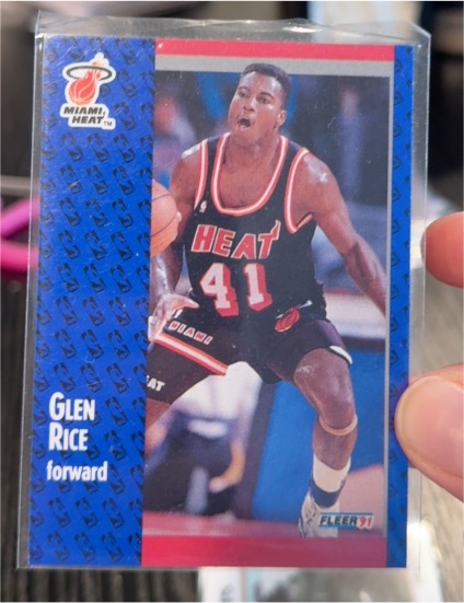 1991-92 Fleer #111 Glen Rice — front