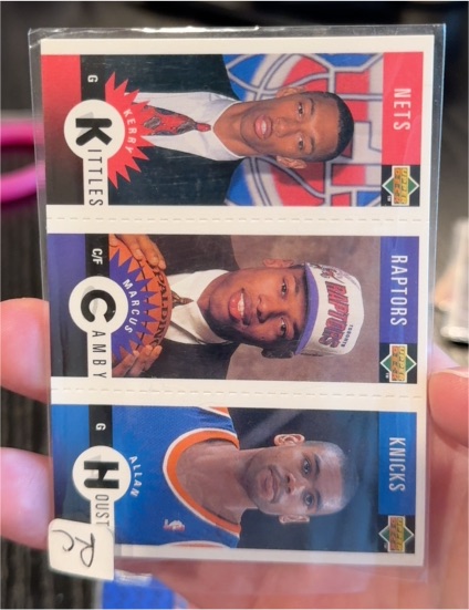 1996-97 Upper Deck Collector's Choice #M146 Allan Houston/Marcus Camby/Kerry Kittles — front