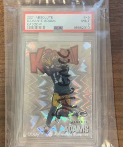 2021 Panini Absolute Kaboom! #K9 Davante Adams — front