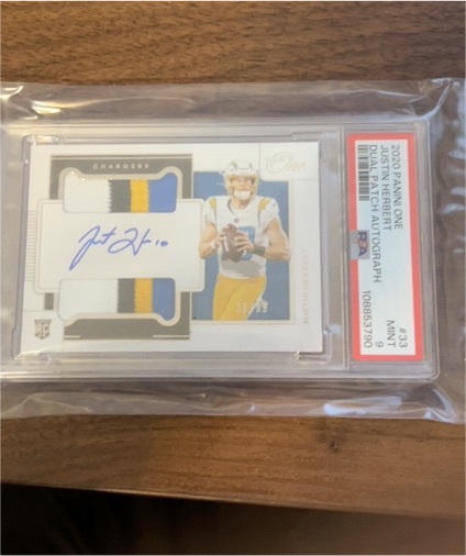 2020 Panini One #33 Justin Herbert — front