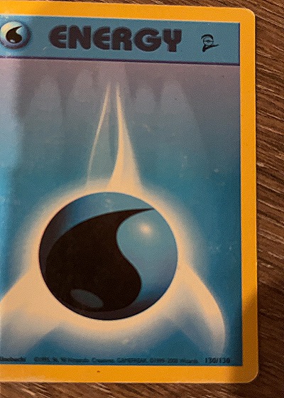 1999 Pokémon Base Set 130 Water Energy — front