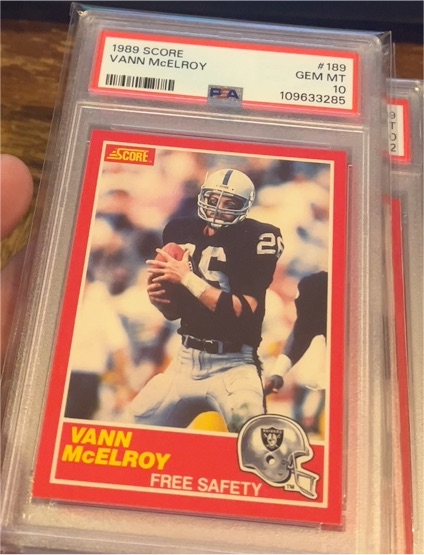 1989 Score #189 Vann McElroy — front