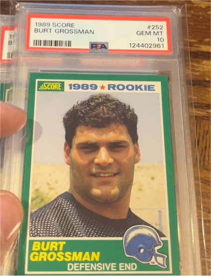 1989 Score #252 Burt Grossman — front