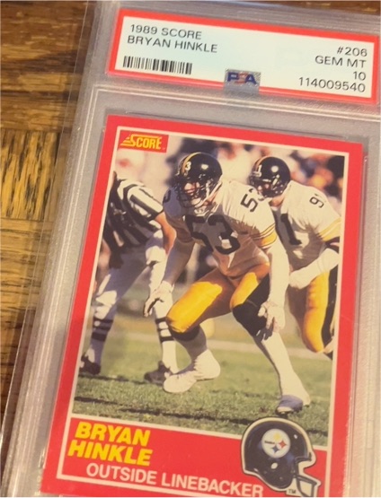 1989 Score #206 Bryan Hinkle — front