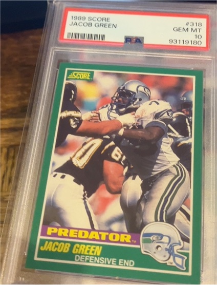 1989 Score #318 Jacob Green — front
