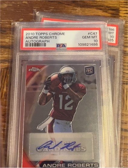 2010 Topps Chrome #C47 Andre Roberts Autograph — front