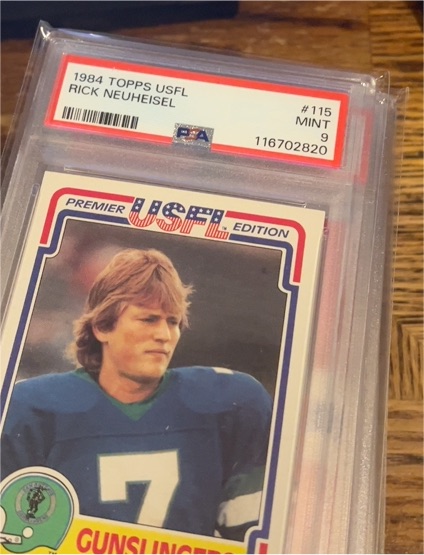1984 Topps USFL #115 Rick Neuheisel — front