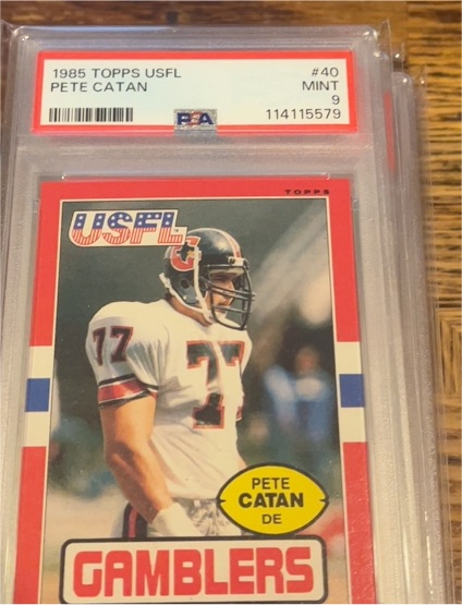 1985 Topps USFL #40 Pete Catan — front