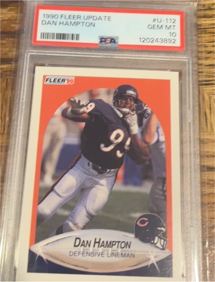 1990 Fleer Update #U-112 Dan Hampton — front