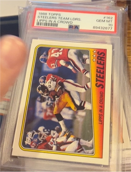 1988 Topps #162 Steelers Team LDs Lipps In A Crowd — front