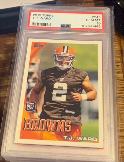 2010 Topps #245 T.J. Ward — front