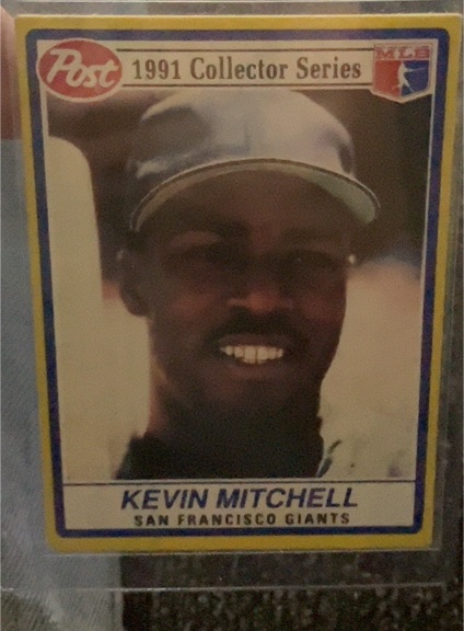 1991 Post #24 Kevin Mitchell — front