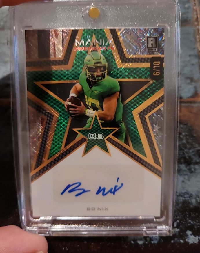 2024 Wild Card Mania #6/10 Bo Nix — front
