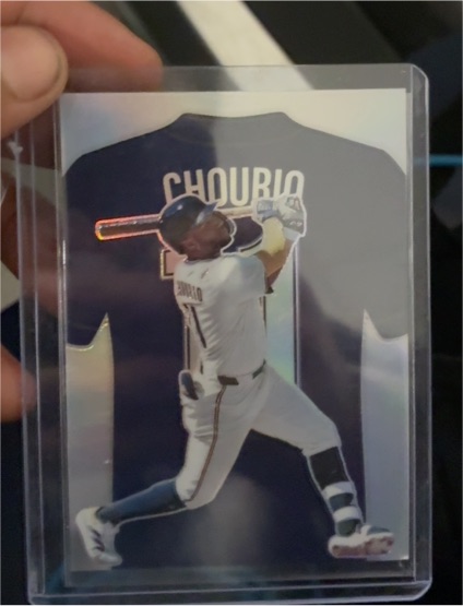 2025 Panini Crusade Numbers Silver Prizm #18 Jackson Chourio — front