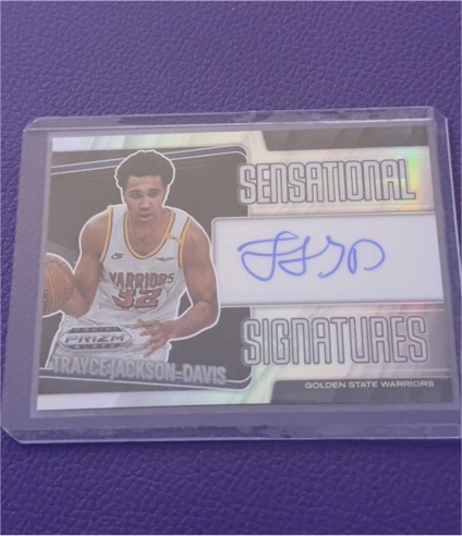 2024-25 Panini Prizm Black #SS-TJD Trayce Jackson-Davis Sensational Signatures — front