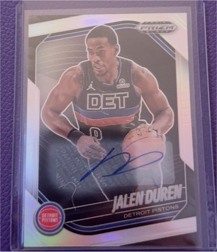2024-25 Panini Prizm Black #190 Jalen Duren — front