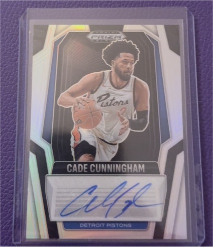 2024-25 Panini Prizm Black Signatures #SIG-CAD Cade Cunningham — front