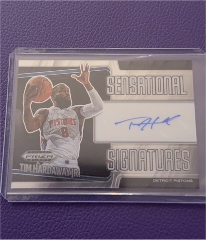 2024-25 Panini Prizm Black Sensational Signatures Tim Hardaway Jr — front