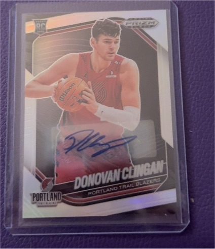 2024-25 Panini Prizm Black #131 Donovan Clingan — front