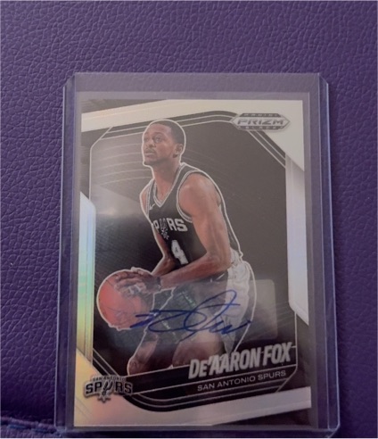 2024-25 Panini Prizm Black #35 De'Aaron Fox — front