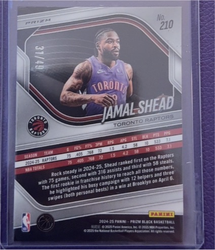 2024-25 Panini Prizm #210 Jamal Shead — front
