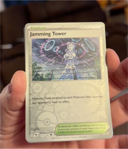 2024 Pokémon SV06 Twilight Masquerade #153 Jamming Tower — front