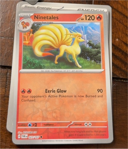 2024 Pokémon SV06 Twilight Masquerade #027 Ninetales — front
