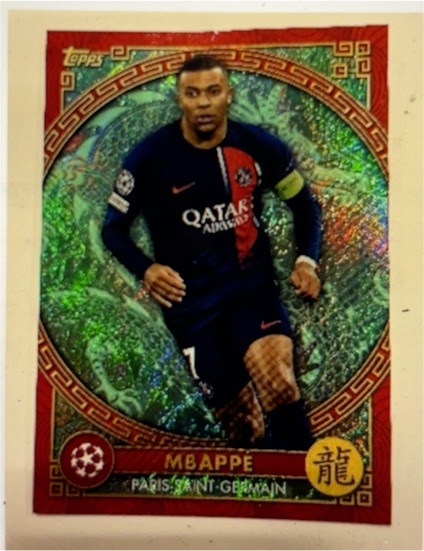 2023-24 Topps Jade Edition Dragon Kylian Mbappe — front