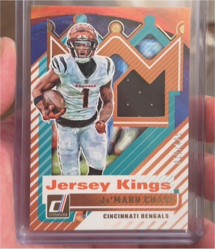 2025 Donruss Jersey Kings #JK-JCE Ja'Marr Chase — front