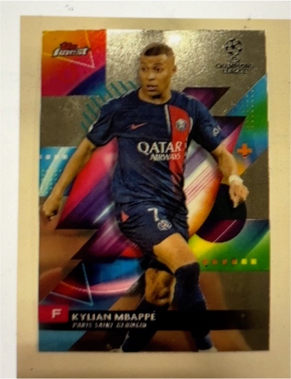 2023-24 Topps Finest UEFA Club Competition #49 Kylian Mbappé — front
