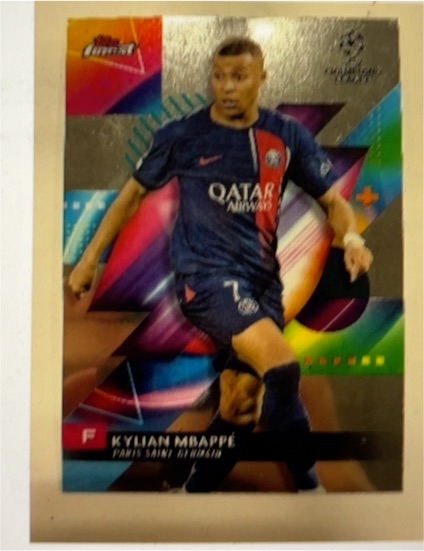 2023-24 Topps Finest UEFA Club Competitions #49 Kylian Mbappé — front