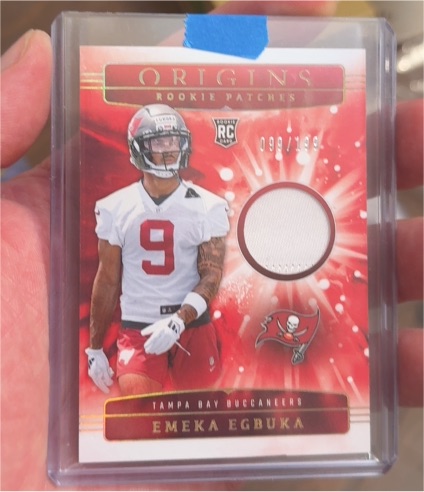 2025 Panini Origins Rookie Patches #099 Emeka Egbuka — front
