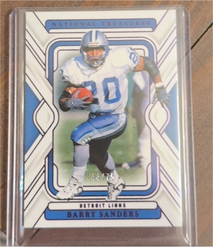 2024 Panini National Treasures #35 Barry Sanders — front